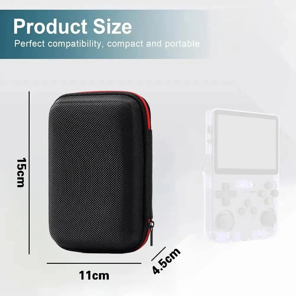 Storage Bag for R36S / R35S Game Console EVA Hard Shockproof Protective Case Carrying Bag Mini Pouch for R36S Organizer