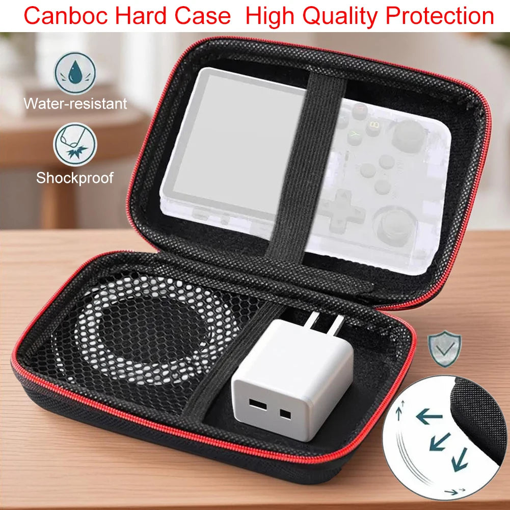 Storage Bag for R36S / R35S Game Console EVA Hard Shockproof Protective Case Carrying Bag Mini Pouch for R36S Organizer